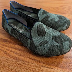 Rothy's kids size 4. Olive Camo loafers
